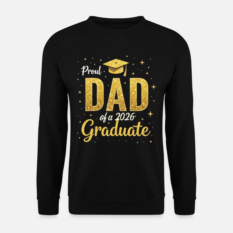Stolzer Vater eines Absolventen des Abschlusses 2026 - Unisex Pullover - Schwarz
