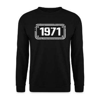 1971 Cadeau 1971 vintage 1971 limited edition 1971 - Unisex Sweatshirt - black - Front - Alina (178cm) & Michal (187cm)