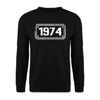 1974 Cadeau 1974 vintage 1974 limited edition 1974 - Unisex Sweatshirt - black - Front - Alina (178cm) & Michal (187cm)