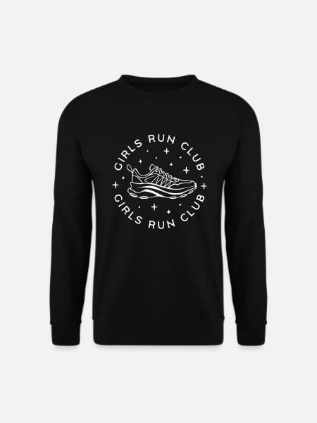 Girls run club running runner - Unisex Sweatshirt - black