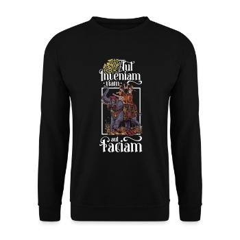 Hannibal - Aut inveniam viam aut faciam - Unisex Sweatshirt - black - Front - Alina (178cm) & Michal (187cm)