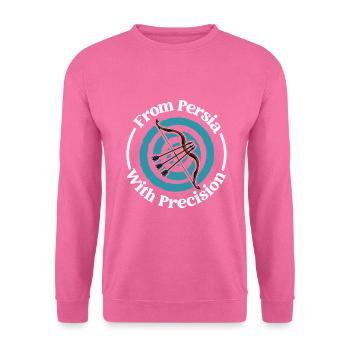 Persische Präzision - persischer Bogen - Unisex Pullover - Pink - Vorne