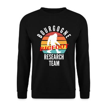 BOURGOGNE BIGFOOT RESEARCH TEAM - Sweat-shirt Unisexe - noir - Devant - Alina (178cm) & Michal (187cm)