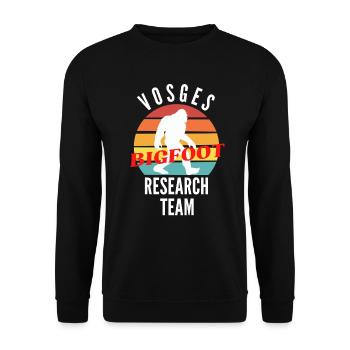 VOSGES BIGFOOT RESEARCH TEAM - Sweat-shirt Unisexe - noir - Devant - Alina (178cm) & Michal (187cm)