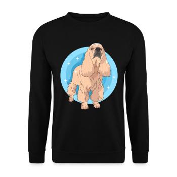 Cocker américain Spaniel chien cadeau - Sweat-shirt Unisexe - noir - Devant - Alina (178cm) & Michal (187cm)