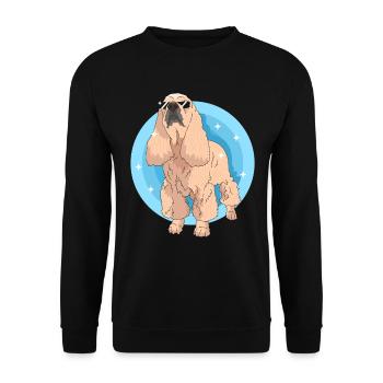 Cocker américain épagneul chien cadeaux - Sweat-shirt Unisexe - noir - Devant - Alina (178cm) & Michal (187cm)