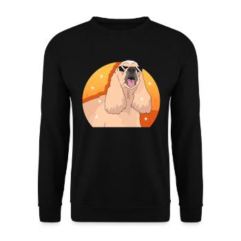 Cocker américain Spaniel chien cadeau - Sweat-shirt Unisexe - noir - Devant - Alina (178cm) & Michal (187cm)