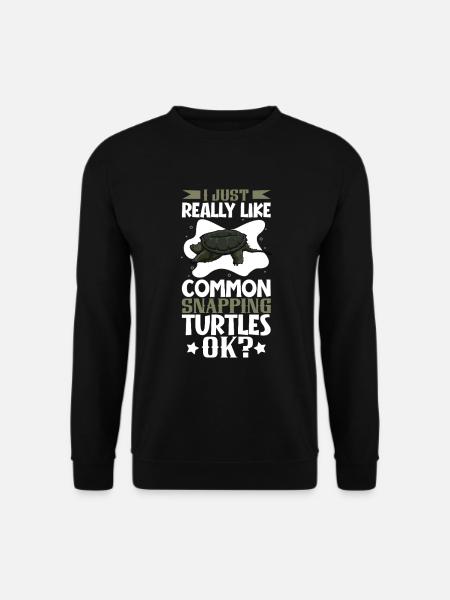 I love my snapping turtle - Unisex Sweatshirt - black