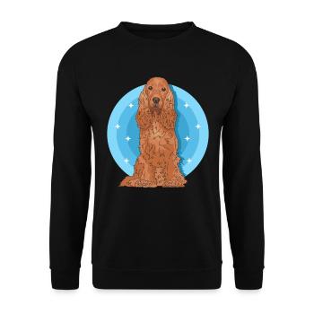 Cocker Spaniel Cocker Spaniel Dog Gift - Unisex Sweatshirt - black - Front - Alina (178cm) & Michal (187cm)