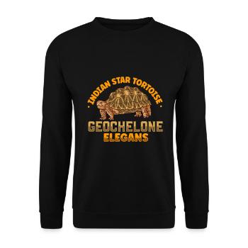 Écaille étoilée - Sweat-shirt Unisexe - noir - Devant - Alina (178cm) & Michal (187cm)