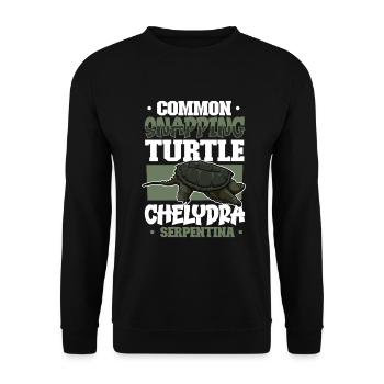 Snapping Turtle - Unisex Sweatshirt - black - Front - Alina (178cm) & Michal (187cm)