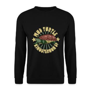 Tortue pliante - Sweat-shirt Unisexe - noir - Devant - Alina (178cm) & Michal (187cm)