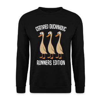 Ducks Duck Breeding Duck Keeper Duck Mom - Unisex Sweatshirt - black - Front - Alina (178cm) & Michal (187cm)