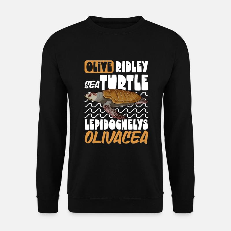 Tortue Ridley du Pacifique - Sweat-shirt Unisexe - noir