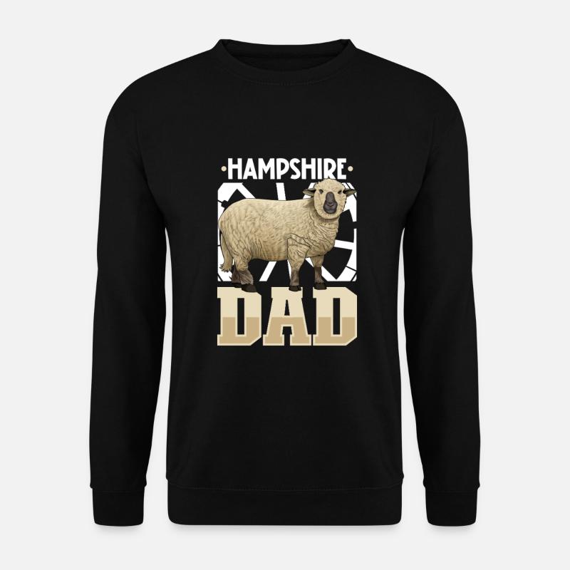 Hampshire Sheep Dad - Unisex Sweatshirt - black