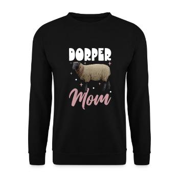 DorpersSchaff Mama - Unisex Sweatshirt - black - Front - Alina (178cm) & Michal (187cm)