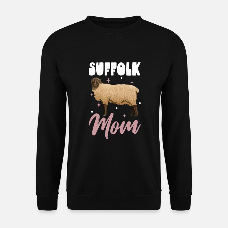 Suffolk Sheep Mom - Unisex Sweatshirt - black