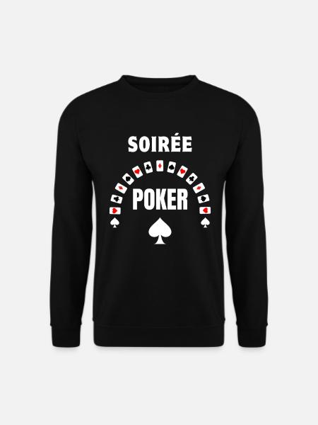 Soirée Poker As de Pique - Sweat-shirt Unisexe - noir