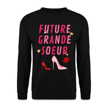 FUTURE GRANDE SOEUR MODESTAR DE LA MODE - Sweat-shirt Unisexe - noir - Devant - Alina (178cm) & Michal (187cm)