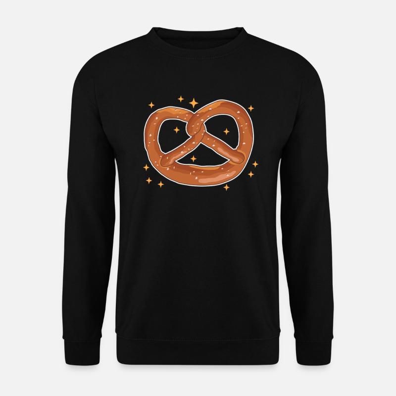 Brezel Brezeln Brezelliebhaber Geschenke - Unisex Pullover - Schwarz