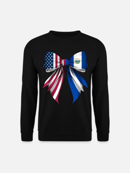 Coquette Bow El Salvador Wurzeln Salvadorianischer - Unisex Pullover - Schwarz