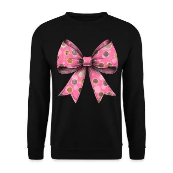 Coquette Bow Münzsammeln Münzsammler - Unisex Pullover - Schwarz - Vorne - Alina (178cm) & Michal (187cm)