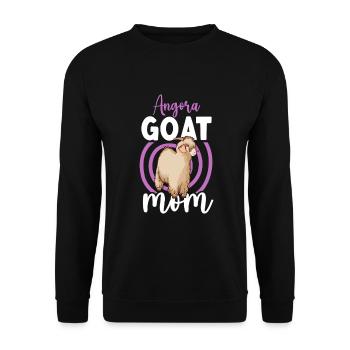 Mom of an Angora goat - Unisex Sweatshirt - black - Front - Alina (178cm) & Michal (187cm)
