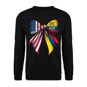 Coquette Loop Ecuador Roots Heritage - Unisex Sweatshirt - black - Front - Alina (178cm) & Michal (187cm)