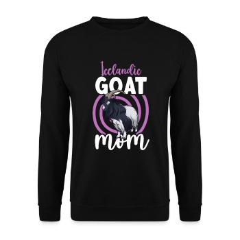 Maman d’une chèvre islandaise - Sweat-shirt Unisexe - noir - Devant - Alina (178cm) & Michal (187cm)