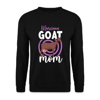 Mom of a Murcia-Granada goat - Unisex Sweatshirt - black - Front - Alina (178cm) & Michal (187cm)