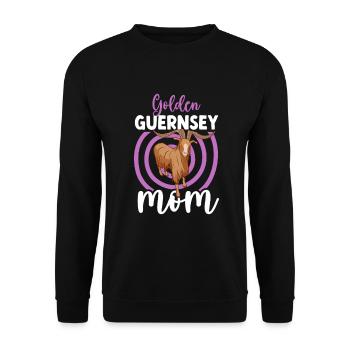 Mom of a Golden Guernsey Goat - Unisex Sweatshirt - black - Front - Alina (178cm) & Michal (187cm)