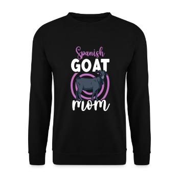 Maman d’une chèvre espagnole - Sweat-shirt Unisexe - noir - Devant - Alina (178cm) & Michal (187cm)