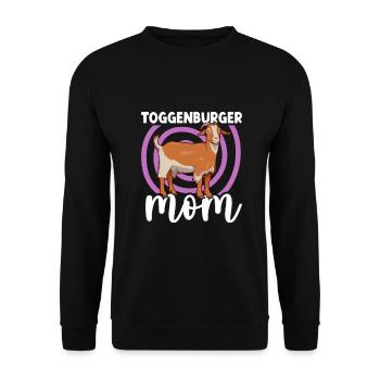 Mother of a Toggenburg goat - Unisex Sweatshirt - black - Front - Alina (178cm) & Michal (187cm)