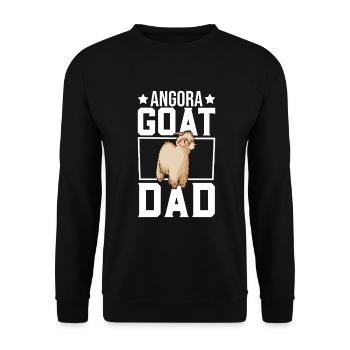 Papa d’une chèvre angora - Sweat-shirt Unisexe - noir - Devant - Alina (178cm) & Michal (187cm)