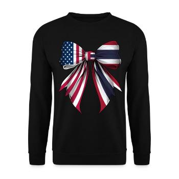 Coquette Bow Thailand Roots Heritage Thai Pride - Unisex Pullover - Schwarz - Vorne - Alina (178cm) & Michal (187cm)