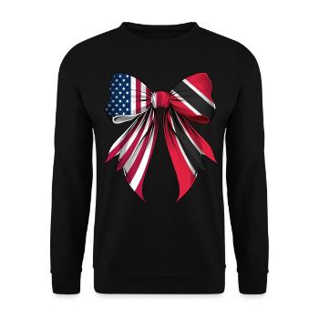 Kokettenbogen Trinidad und Tobago Trinidader - Unisex Pullover - Schwarz - Vorne - Alina (178cm) & Michal (187cm)