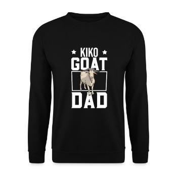 Papa d’une chèvre Kiko - Sweat-shirt Unisexe - noir - Devant - Alina (178cm) & Michal (187cm)