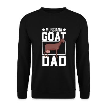 Papa d’une chèvre de Murcie-Grenade - Sweat-shirt Unisexe - noir - Devant - Alina (178cm) & Michal (187cm)