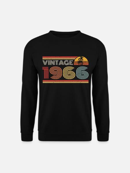 1966 Limited Edition Geburtstag Outfit 1966 vintag - Unisex Pullover - Schwarz