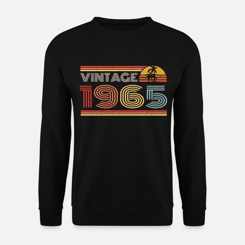 1965 Limited Edition Geburtstag Outfit 1965 vintag - Unisex Pullover - Schwarz