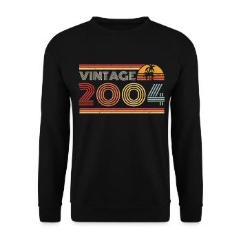 2014 Limited Edition Geburtstag Outfit 2014 vintag - Unisex Pullover - Schwarz - Vorne - Alina (178cm) & Michal (187cm)