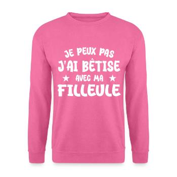 I can't I messed up with my goddaughter - Unisex Sweatshirt - pink - Front