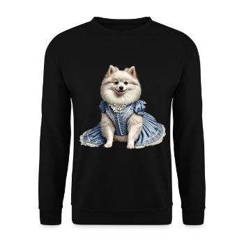 Noble dog - Unisex Sweatshirt - black - Front - Alina (178cm) & Michal (187cm)