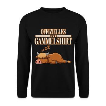 Offizielles Gammelshirt für Yak Fans - Unisex Pullover - Schwarz - Vorne - Alina (178cm) & Michal (187cm)