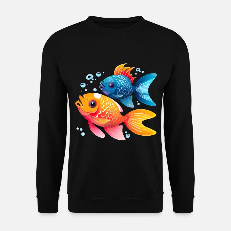 Goldfische Aquaristik Aquarium - Unisex Pullover - Schwarz