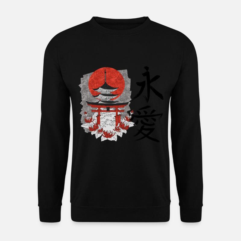 Everylasting Love für einen Japaner oder Japan - Unisex Pullover - Schwarz