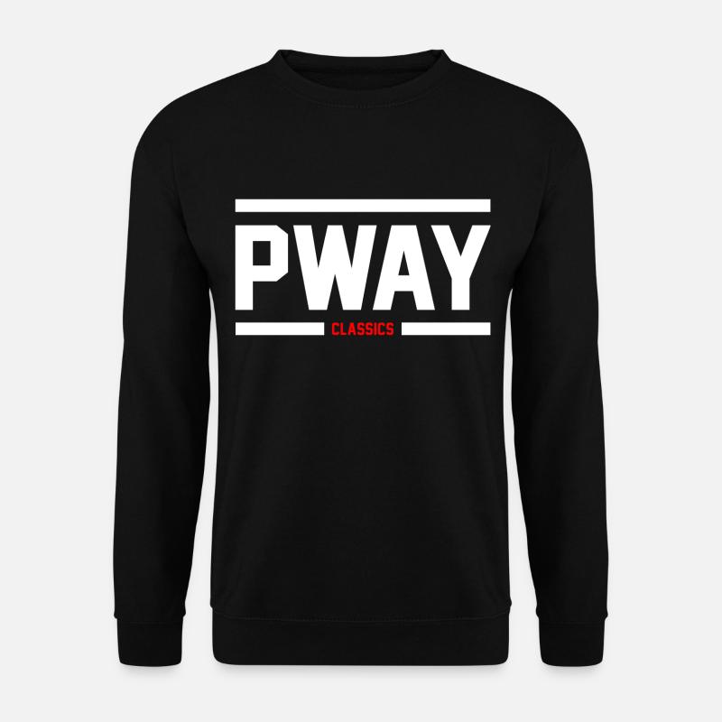 PWAY WhiteNRed - Unisex Pullover - Schwarz