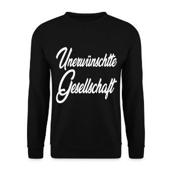Unerwünschte Gesellschaft - Unisex Pullover - Schwarz - Vorne - Alina (178cm) & Michal (187cm)