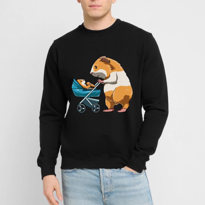 Cochon d’Inde Mama Poussette Cochon d’Inde Sweat-shirt Unisexe