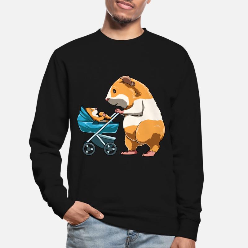 Cochon d’Inde Mama Poussette Cochon d’Inde Sweat-shirt Unisexe